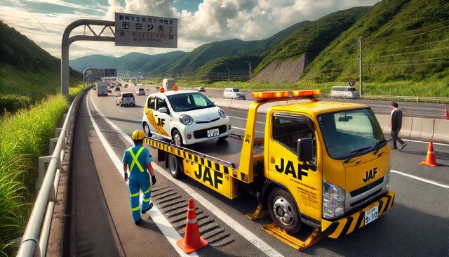JAFで車検切れ