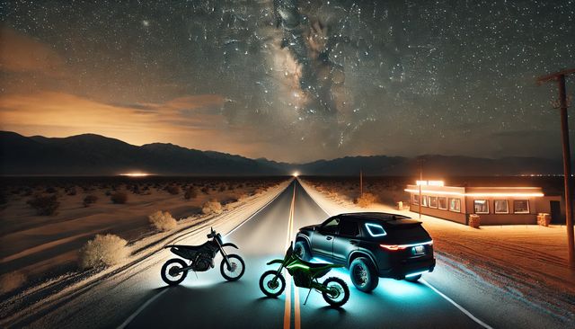GPZ900RのLEDヘッドライト車検対応事例