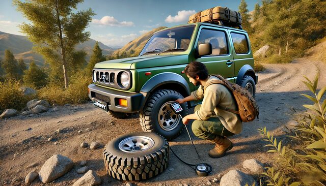 ジムニーで185/85r16の空気圧を用途別最適設定