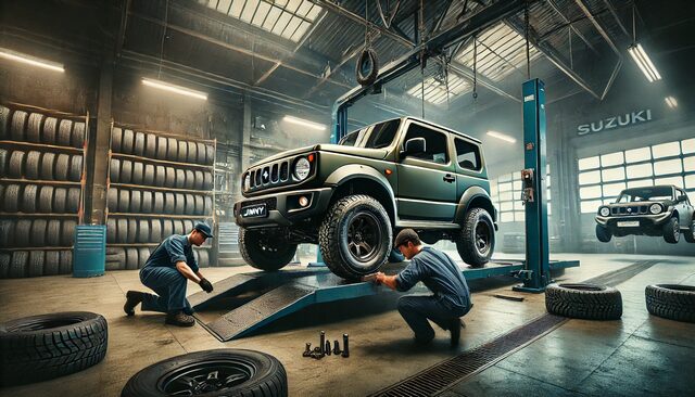 ジムニーで185/85r16は車検で問題ないの
