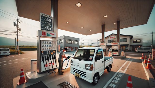 軽トラのガソリン