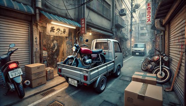 2tトラックでバイクの積み方との違い