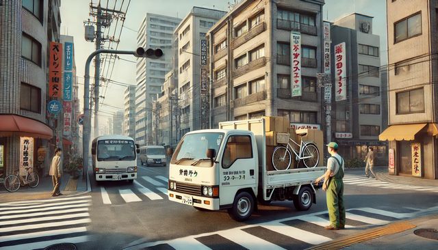 自転車を横向きに積む際のポイント