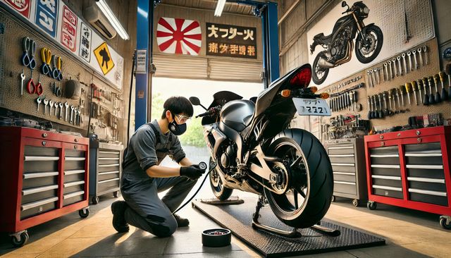 バイクの車検でタイヤの溝