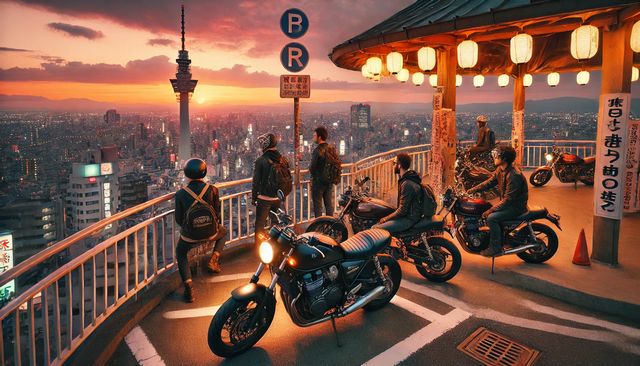 バイク車検でハンドル幅の測り方