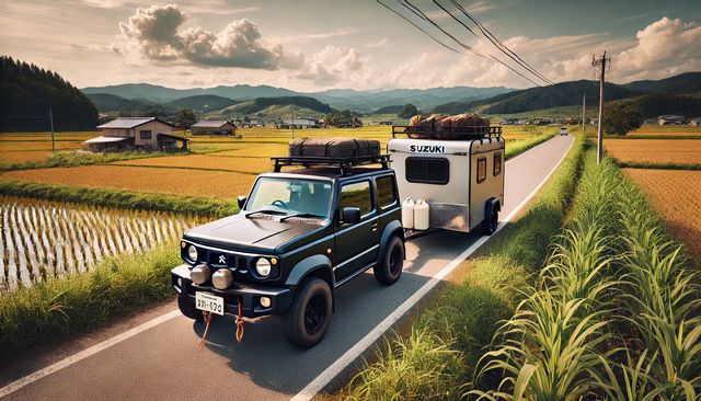 ジムニーでヒッチメンバー