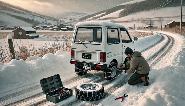 軽トラのチェーンどっち