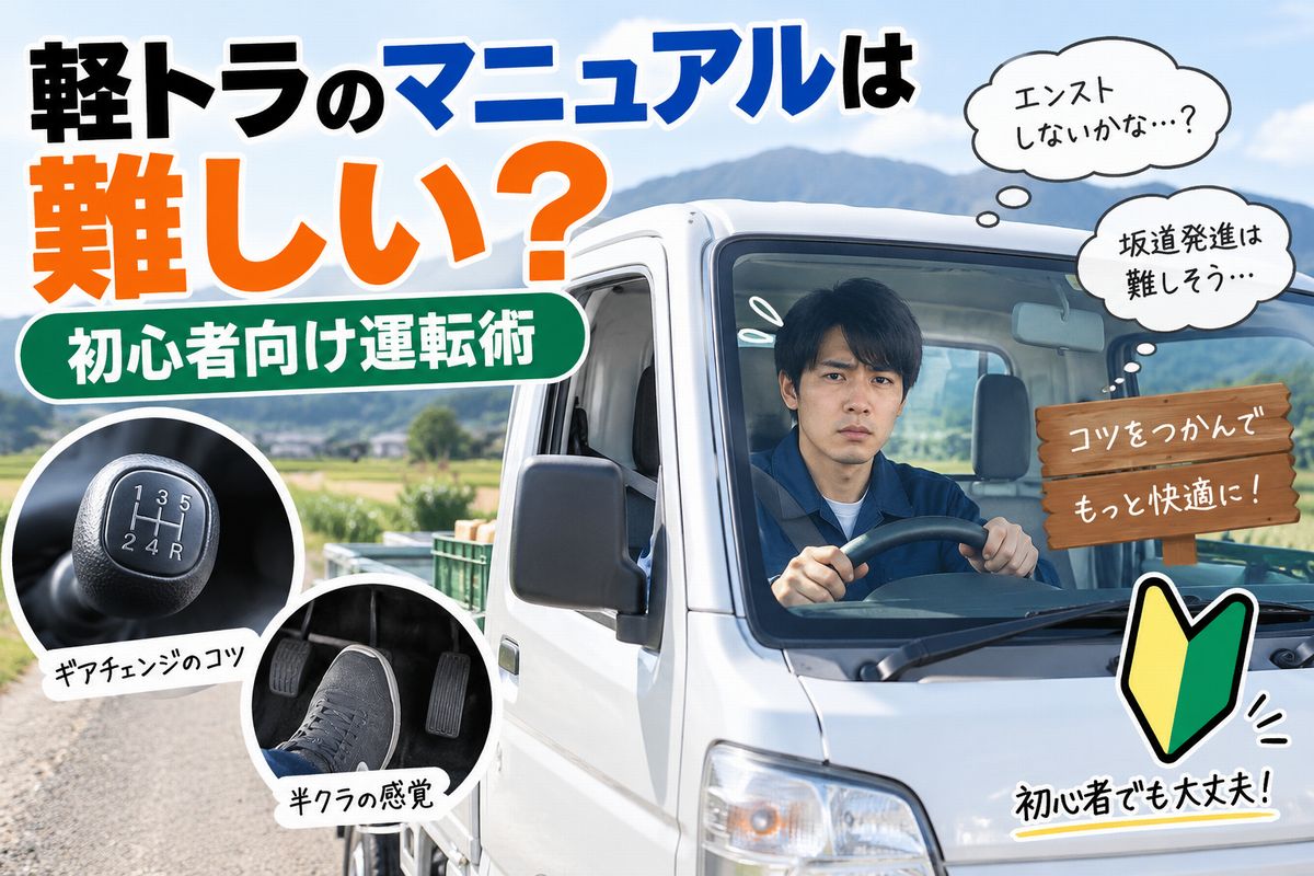 軽トラのマニュアルは難しい