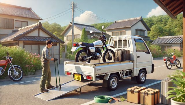 大型バイクの積み方のポイント