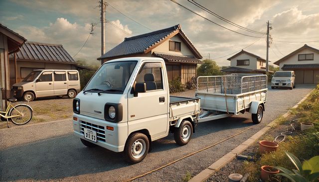 軽トラでトレーラーの自作